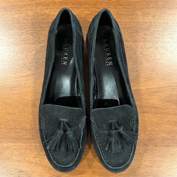 Lauren Ralph Lauren Black Tassel Loafers - Picture 1 of 4